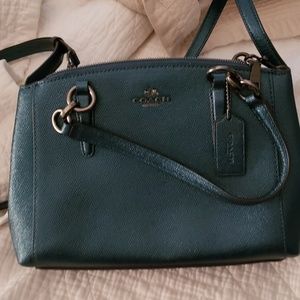 Coach Metallic Blue Purse
